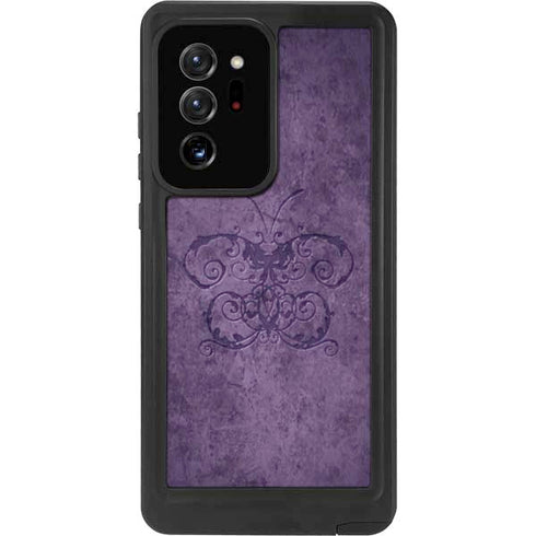 Brigid Ashwood Purple Damask Butterfly Galaxy Note20 Ultra 5G Waterproof Case
